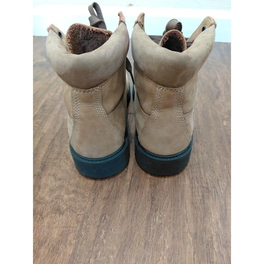 Timberland Boots Tan Leather Boys  Size 5.5 Waterproof